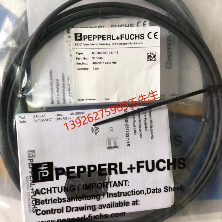 P+F倍加福 NBB10-30GM50-E2-V1 电感式传感器