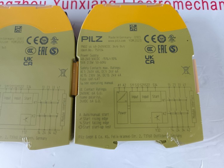 772143 PNOZ m EF 4DI4DOR【现货】皮尔兹模块