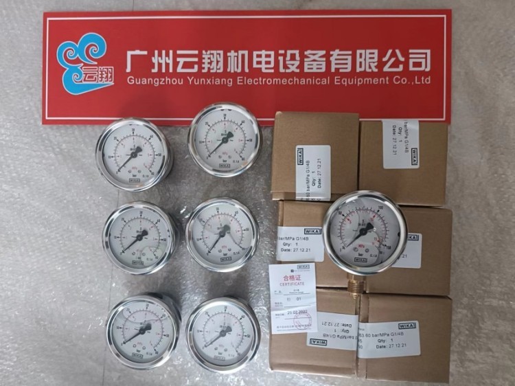 EN837-3德国威卡WIKA压力表 60KPa隔膜压力表 432.50.100