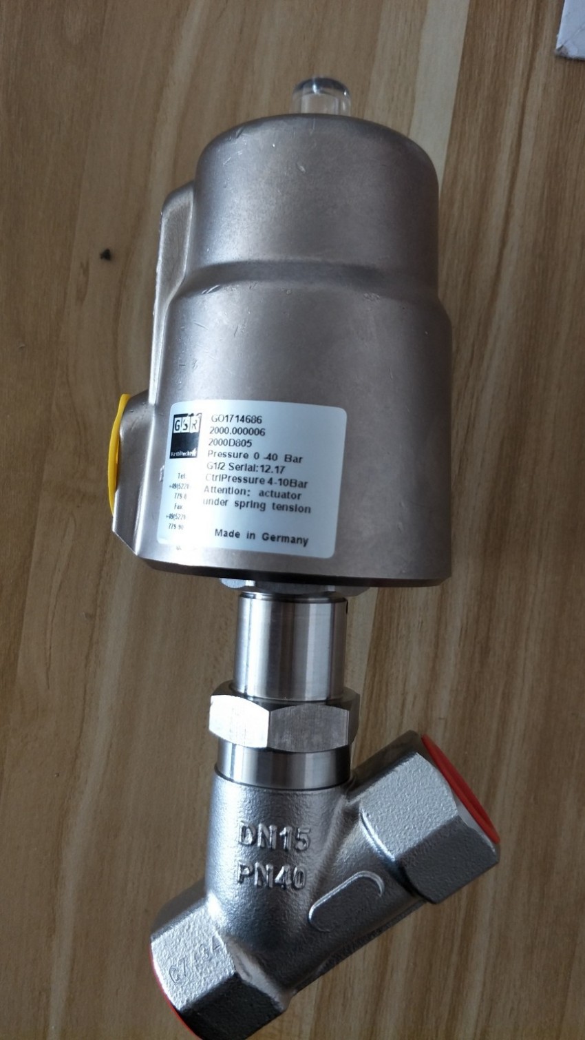  JAKSA长脖低温 黄铜 真空设备 试验设备 电磁阀 316657/316726