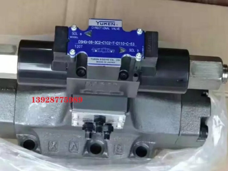  YUKEN油研DSG系列电磁换向阀DSG-01-3C12 DSG-01-2D2 DSG-01-2D2-D2